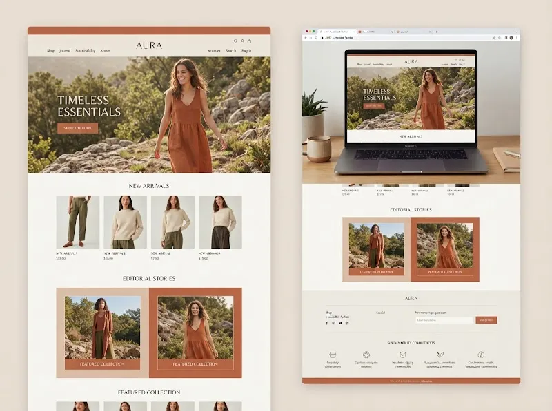 Harmonie Apparel - Modern Clothing & Fashion Storefront